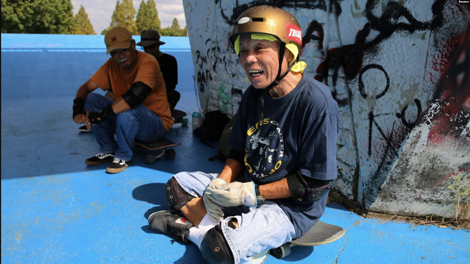 81-Year-Old Skateboarder Learns New Tricks